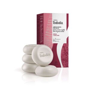 Jabones cereza y avellana en barra puro vegetal 5 unidades de 90 g