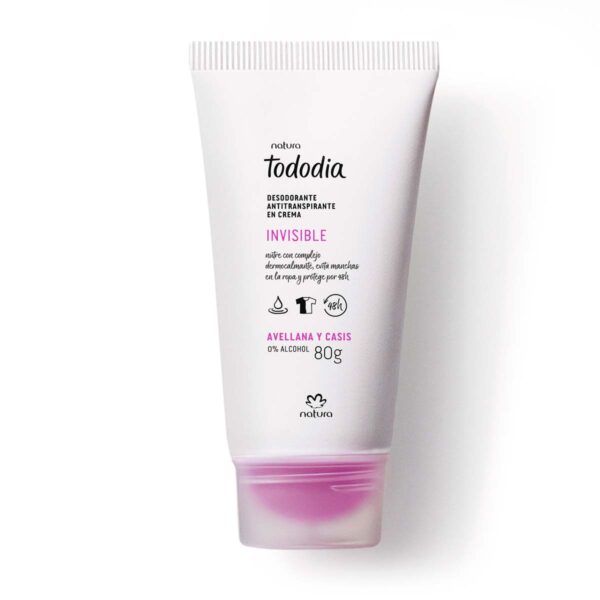Tododia Desodorante avellana y casis en crema antitraspirante 80 gr