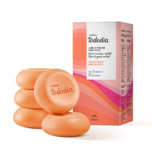 Jabones mango rosa y agua de coco 5 unidades de 90 g c/u