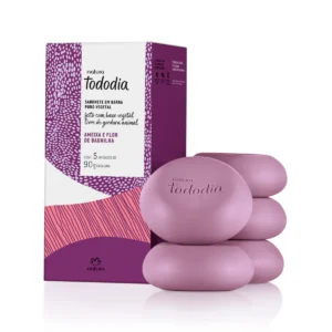 Jabones ciruela y flor de vainilla 5 unidades de 90 g c/u